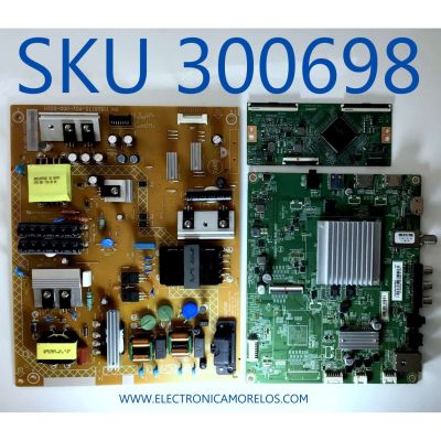 KIT DE TARJETAS PARA TV INSIGNIA / MAIN XHCB01K042 / 715G8501-M01-B00-005T / FUENTE PLTVGY401XAS2 / 715G8775-P01-000-002H / T-CON CV500U1-T01-CB-2 / E3CCBB5000020 / PANEL TPT500U1-QVN03.U / MODELO NS-50DR620NA18